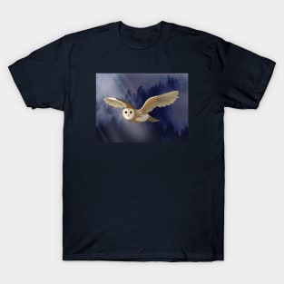 Barn Owl in the Forest T-Shirt